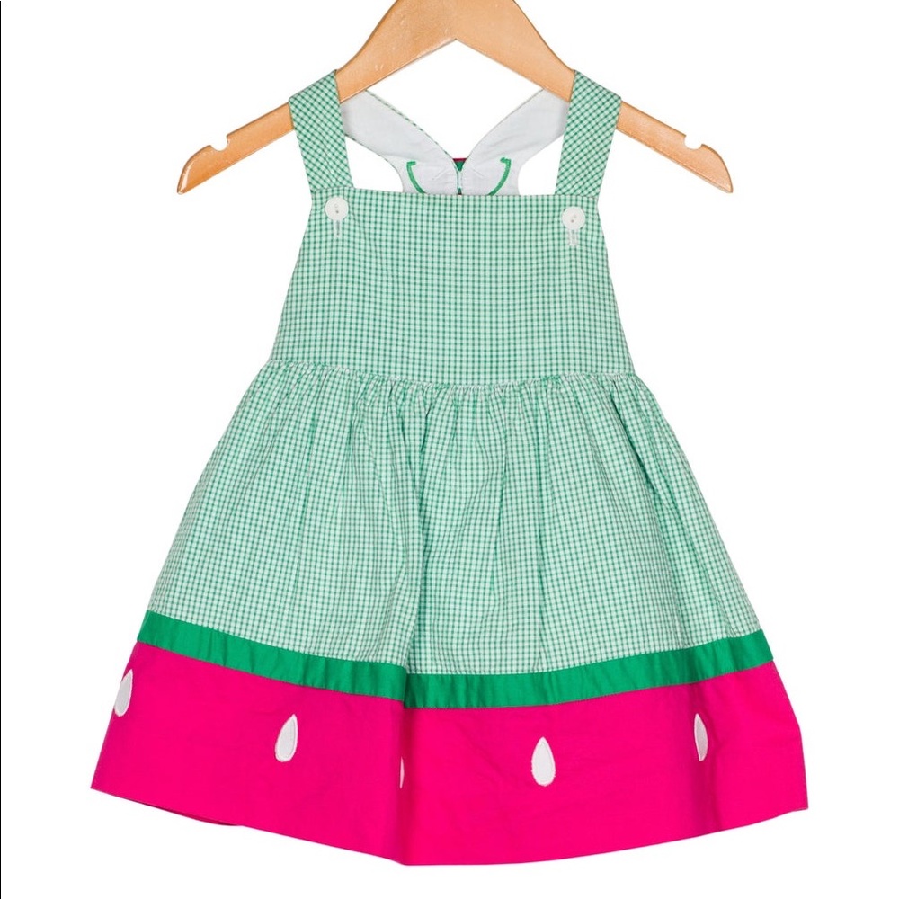 Florence Eiseman Watermelon Seersucker Dress Sz-4T